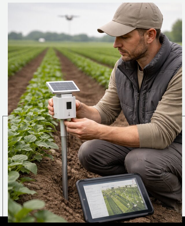 IoT мониторинг сельскохозяйственных полей и контроля в Ирбите