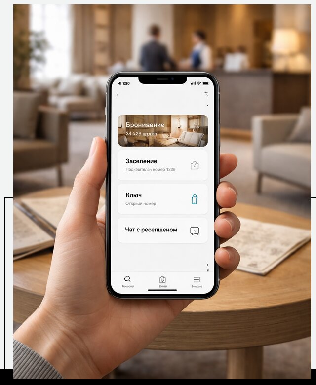 Мобильное приложение для гостей отеля в Ирбите, управление сервисом